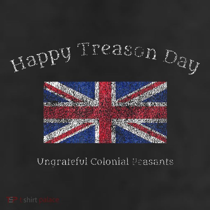 Happy Treason Day Ungrateful Colonials July 4th British Flag 7 Panel Mesh Trucker Snapback Hat