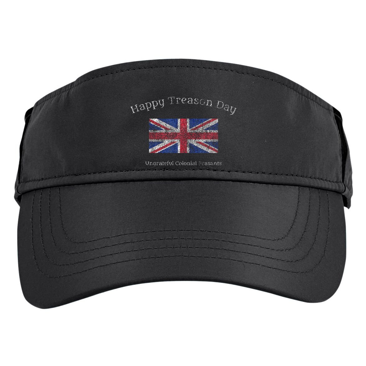 Happy Treason Day Ungrateful Colonials July 4th British Flag Adult Drive Performance Visor