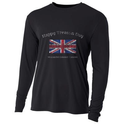 Happy Treason Day Ungrateful Colonials July 4th British Flag Cooling Performance Long Sleeve Crew