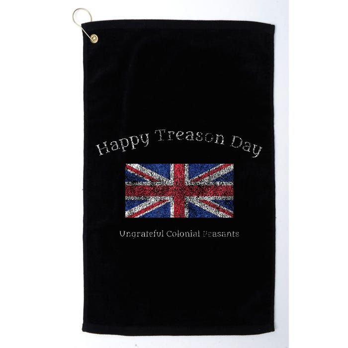 Happy Treason Day Ungrateful Colonials July 4th British Flag Golf Towel
