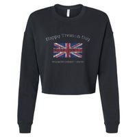 Happy Treason Day Ungrateful Colonials July 4th British Flag Cropped Pullover Crew