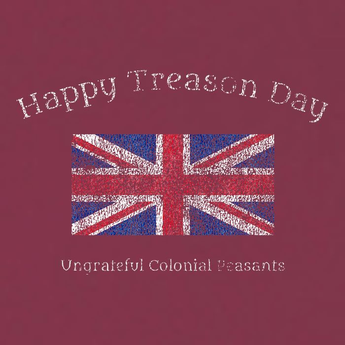 Happy Treason Day Ungrateful Colonials July 4th British Flag 16oz Travel Tumbler