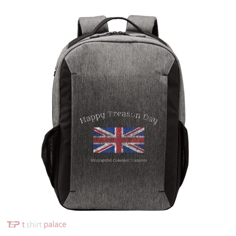 Happy Treason Day Ungrateful Colonials July 4th British Flag Vector Backpack