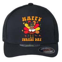 Happy Turkey Day Cute Little Pilgrim Thanksgiving Costume Flexfit Unipanel Trucker Cap