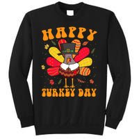 Happy Turkey Day Cute Little Pilgrim Thanksgiving Costume Sweatshirt