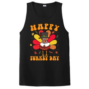 Happy Turkey Day Cute Little Pilgrim Thanksgiving Costume PosiCharge Competitor Tank