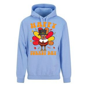 Happy Turkey Day Cute Little Pilgrim Thanksgiving Costume Unisex Surf Hoodie