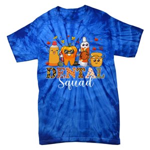 Happy Thanksgiving Dental Squad Dental Pupmkin Autumn Dental Gift Tie-Dye T-Shirt