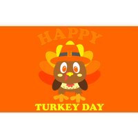 Happy Turkey Day, Cute Little Pilgrim Gift Thanksgiving Bumper Sticker