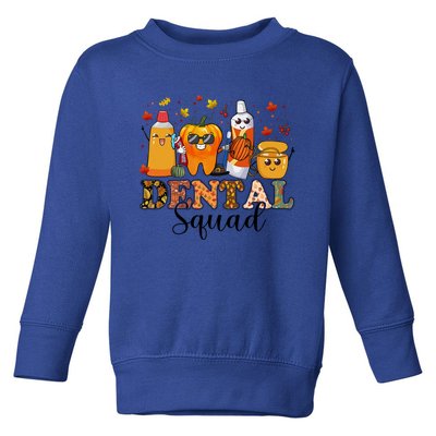 Happy Thanksgiving Dental Squad Dental Pupmkin Autumn Dental Cool Gift Toddler Sweatshirt