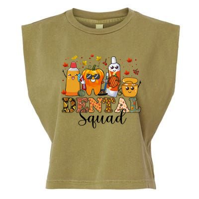 Happy Thanksgiving Dental Squad Dental Pupmkin Autumn Dental Cool Gift Garment-Dyed Women's Muscle Tee