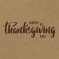 Happy Thanksgiving Day Holiday Cotton Canvas Backpack