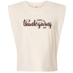 Happy Thanksgiving Day Holiday Garment-Dyed Women's Muscle Tee