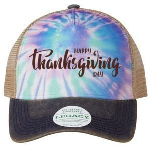 Happy Thanksgiving Day Holiday Legacy Tie Dye Trucker Hat