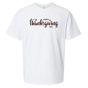 Happy Thanksgiving Day Holiday Sueded Cloud Jersey T-Shirt