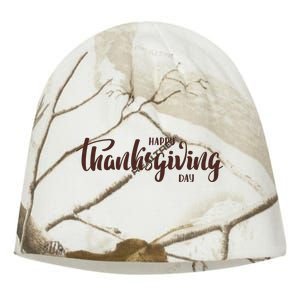 Happy Thanksgiving Day Holiday Kati - Camo Knit Beanie