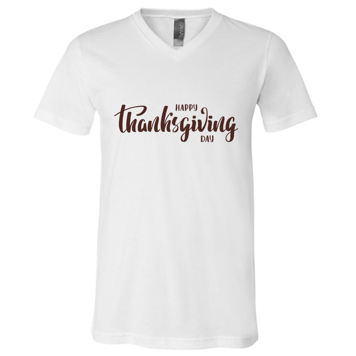 Happy Thanksgiving Day Holiday V-Neck T-Shirt