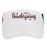 Happy Thanksgiving Day Holiday Adult Drive Performance Visor