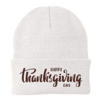 Happy Thanksgiving Day Holiday Knit Cap Winter Beanie