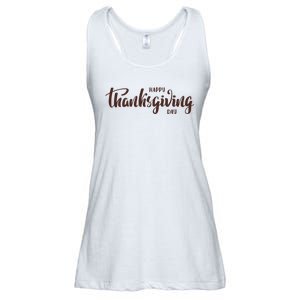 Happy Thanksgiving Day Holiday Ladies Essential Flowy Tank