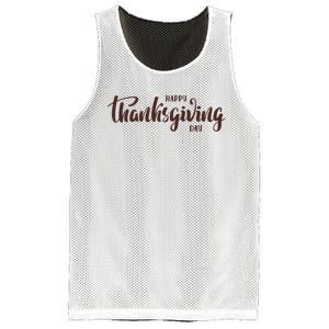 Happy Thanksgiving Day Holiday Mesh Reversible Basketball Jersey Tank