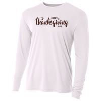 Happy Thanksgiving Day Holiday Cooling Performance Long Sleeve Crew