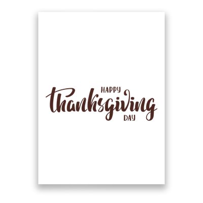 Happy Thanksgiving Day Holiday Poster