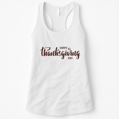 Happy Thanksgiving Day Holiday Womens Tank Top