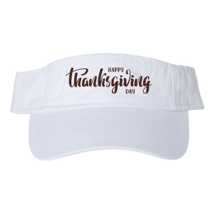 Happy Thanksgiving Day Holiday Valucap Bio-Washed Visor