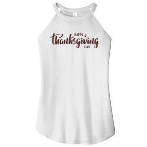 Happy Thanksgiving Day Holiday Women's Perfect Tri Rocker Tank