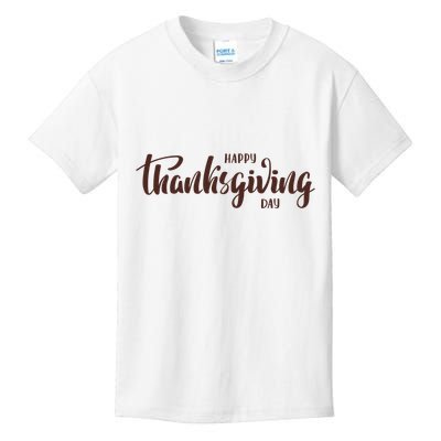 Happy Thanksgiving Day Holiday Kids T-Shirt