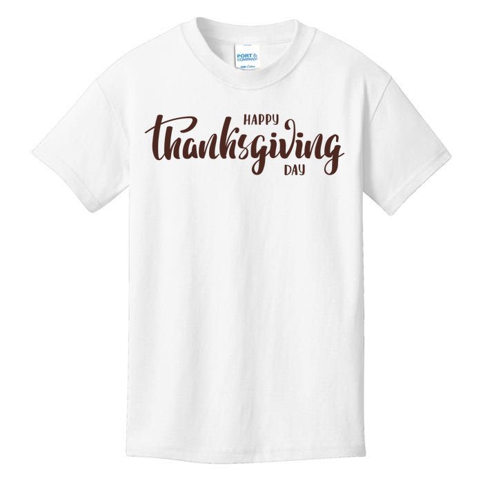 Happy Thanksgiving Day Holiday Kids T-Shirt