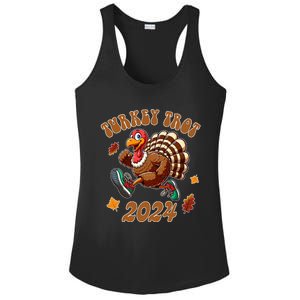 Happy Thanksgiving Day Running Turkey Funny Turkey Trot 2024 Ladies PosiCharge Competitor Racerback Tank