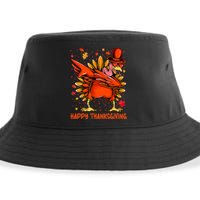 Happy Turkey Day Shirt Cute Little Pilgrim Gift Thanksgiving Sustainable Bucket Hat