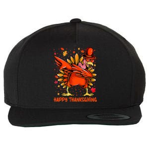 Happy Turkey Day Shirt Cute Little Pilgrim Gift Thanksgiving Wool Snapback Cap