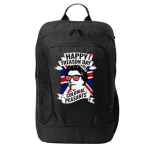 Happy Treason Day Funny Queen Elizabeth 4th Of July City Backpack