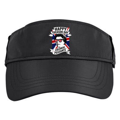 Happy Treason Day Funny Queen Elizabeth 4th Of July Adult Drive Performance Visor