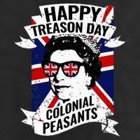 Happy Treason Day Funny Queen Elizabeth 4th Of July Adult Drive Performance Visor