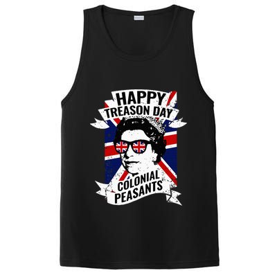 Happy Treason Day Funny Queen Elizabeth 4th Of July PosiCharge Competitor Tank