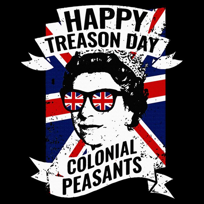 Happy Treason Day Funny Queen Elizabeth 4th Of July Zip Tote Bag