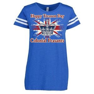 Happy Treason Day Colonial Peasants Enza Ladies Jersey Football T-Shirt