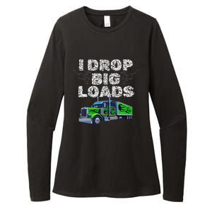 Humorous Trucker Design For Both & Women Who Love Semis Womens CVC Long Sleeve Shirt