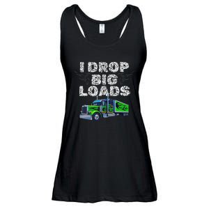 Humorous Trucker Design For Both & Women Who Love Semis Ladies Essential Flowy Tank