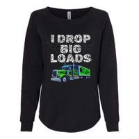 Humorous Trucker Design For Both & Women Who Love Semis Womens California Wash Sweatshirt