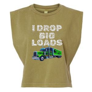 Humorous Trucker Design For Both & Women Who Love Semis Garment-Dyed Women's Muscle Tee