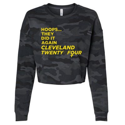 Hoops They Did It Again Cleveland Twenty Four Cropped Pullover Crew