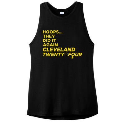 Hoops They Did It Again Cleveland Twenty Four Ladies PosiCharge Tri-Blend Wicking Tank