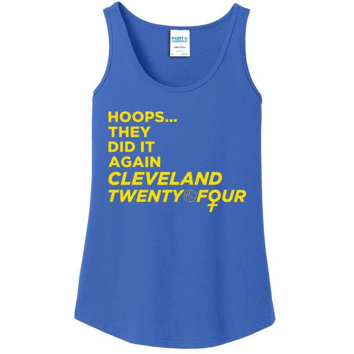 Hoops They Did It Again Cleveland Twenty Four Ladies Essential Tank