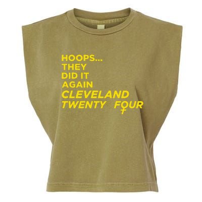 Hoops They Did It Again Cleveland Twenty Four Garment-Dyed Women's Muscle Tee