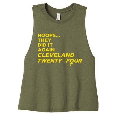 Hoops They Did It Again Cleveland Twenty Four Women's Racerback Cropped Tank